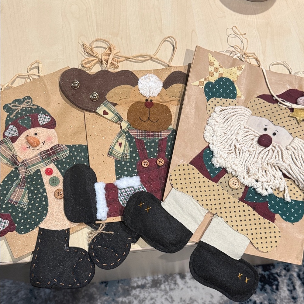 Handmade Gift Bags set of 3